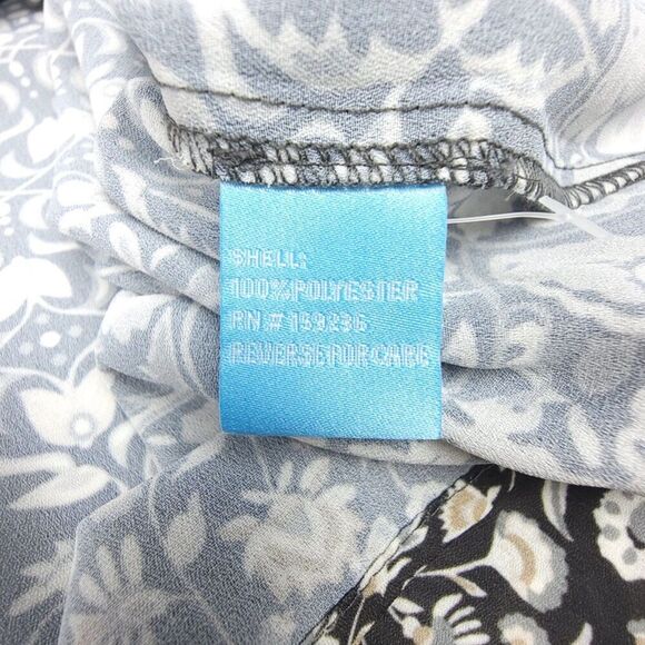 J MCLAUGHLIN Hortense Cottagecore Tiered Midi Dress Black Cream Boho Print XL - Picture 6 of 6